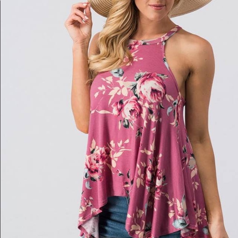 Pretty floral tank